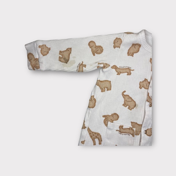 Gelato Pique Animal Pattern Ribbed Romper - Picture 2 of 6